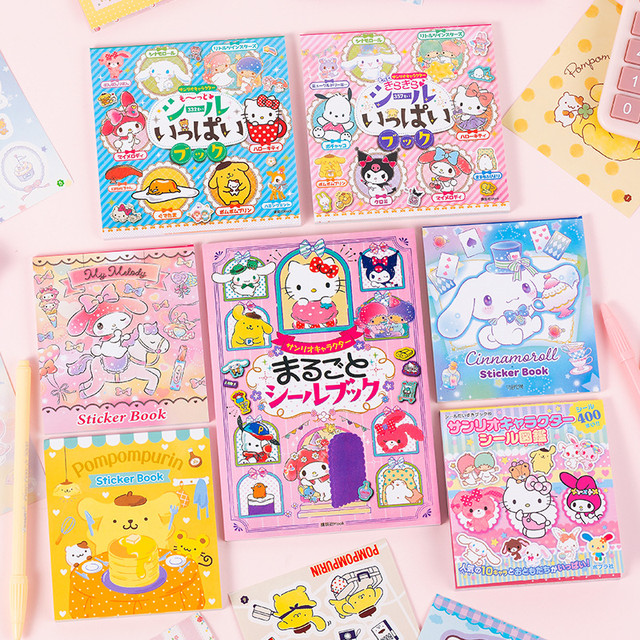 24PCS Cute Sanrio Sticker Book Handbook Material Stickers Kuromi Hello  Kitty Cinnamoroll Cartoon Deco Stickers Decals Kids Toys - AliExpress